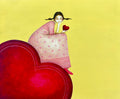 Caja corazón amarilla - Lili Luna